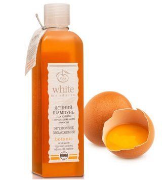 Шампунь Яєчний White Mandarin зволоження та відновлення пошкодженого волосся яєчна фото