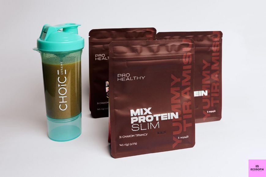 Низькокалорійний поживний коктейль зі смаком Тірамісу Mix Protein slim Yummу Tiramisu від Choice slim Yummу Tiramisu фото