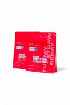 Набір "Комбо" для зниження ваги Mix Protein Slim Yummy Strawberry + Mix Protein Control Yummy Strawberry Choice Mix Protein Slim Yummy Strawberry + Mix Protein Control Yummy Strawberry фото