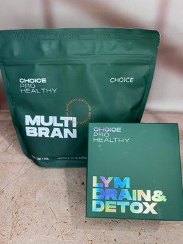 Набір з клітковини Multi bran та лімфодренаж + детокс Lym drain 60капсул від Choice набір фото