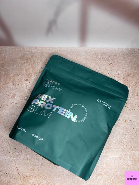 MIX PROTEIN SLIM 405 Г / 15 ПОРЦІЙ Choice коктейль для схуднення, натуральний протеїновий коктейль слім коктейль фото
