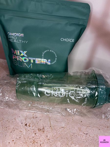 Mix Protein SLIM протеїновий поживний низькокалорійний коктейль для схуднення + шейкер Choice слім+шейкер фото