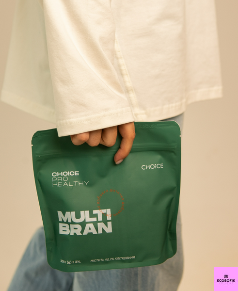MULTI BRAN Choice клітковина мікс різних видів насіння рослин фруктів і ягід 300гр 789 фото