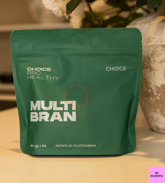 MULTI BRAN Choice клітковина мікс різних видів насіння рослин фруктів і ягід 300гр 789 фото