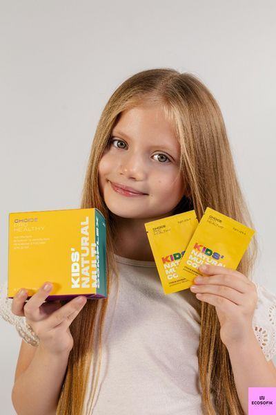 Натуральні вітаміни та мінеральні речовини для дітей Kids' Natural Multicomplex 30 саше Choice кідс чойс фото