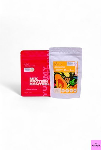 Набір "Комбо" для стабілізації апетиту та гормонального фону Овочева норма + Mix Protein Control Yummy Strawberry Choice Овочева норма + Mix Protein Control Yummy Strawberry фото
