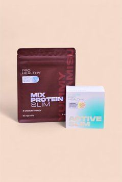 Mix Protein Slim Yummy Tiramisu + Active Slim Choice набір "Комбо" для покращення травлення та контролю апетиту  Mix Protein Slim Yummy Tiramisu + Active Slim фото